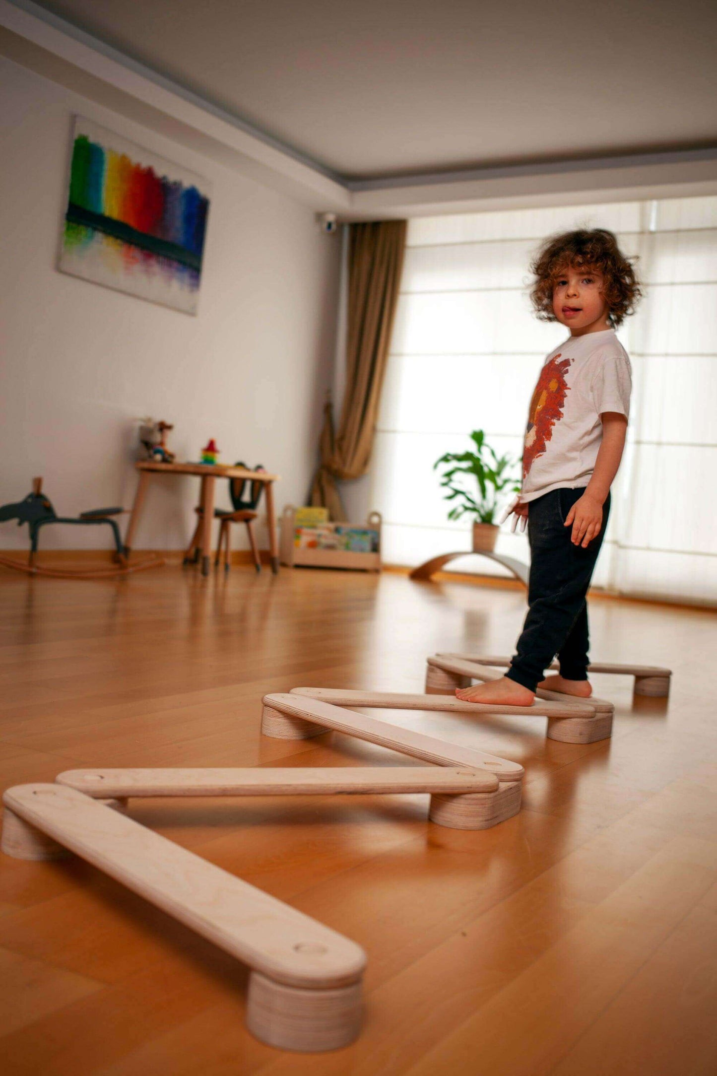 Montessori Balance Beam and Stepping Stones Set-2
