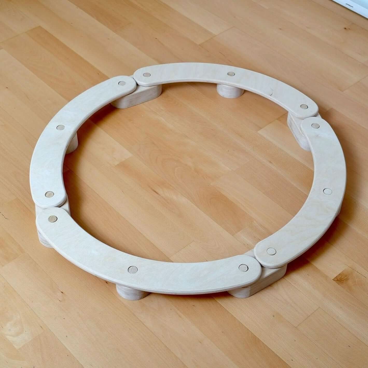 Circular Wooden Balance Beam Set | Montessori-4